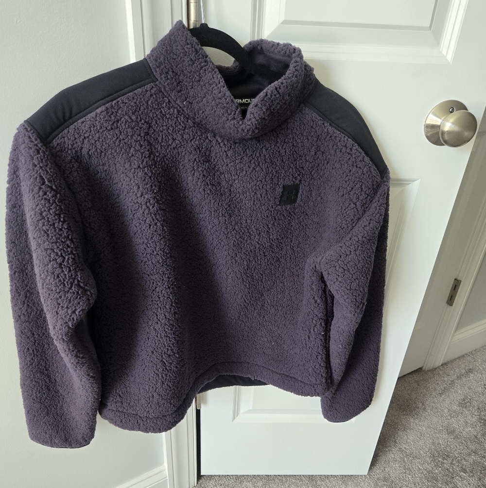 Cozy Purple Fleece Women's Sweater